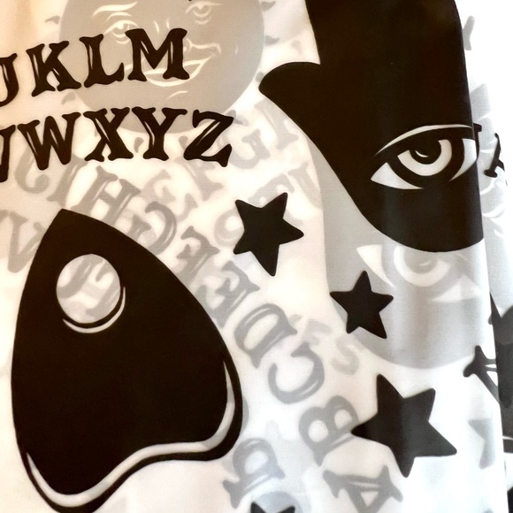 Halloween Spirit Board Peva Shower Curtain with Metal Grommets Quija Planchette - Picture 3 of 10